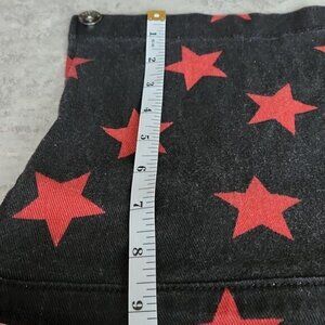 Blackheart black jean  overalls?red stars US M